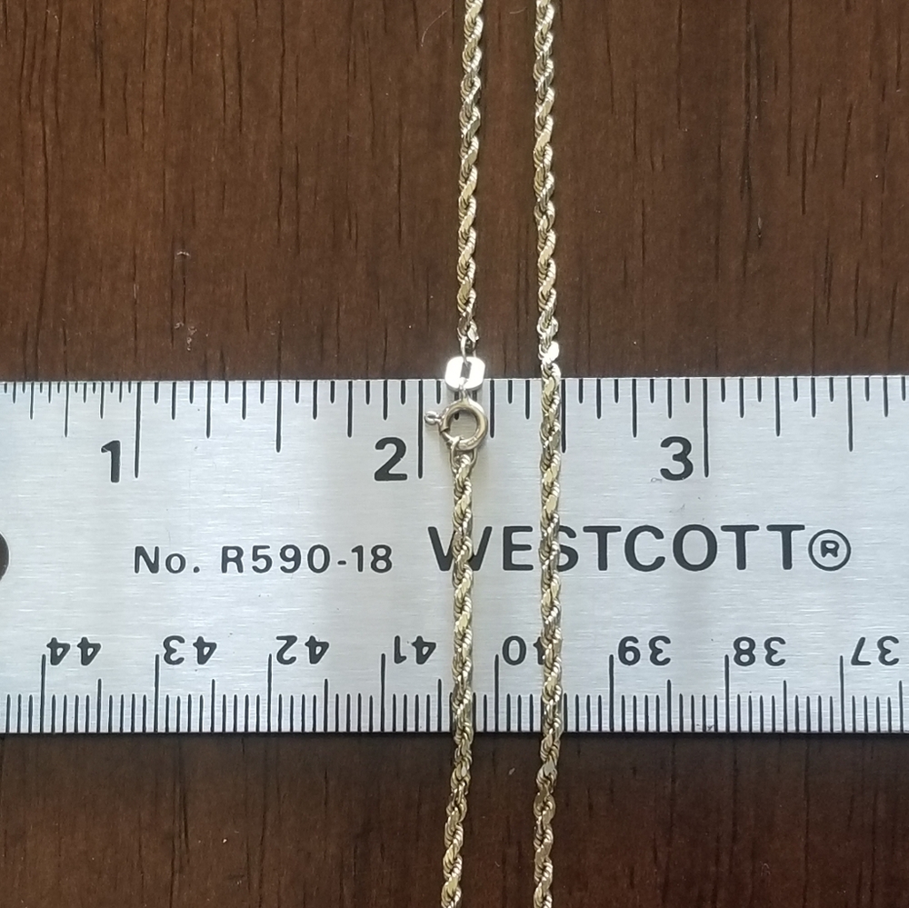 10K Gold Rope Chain - Picture 5 of 9
